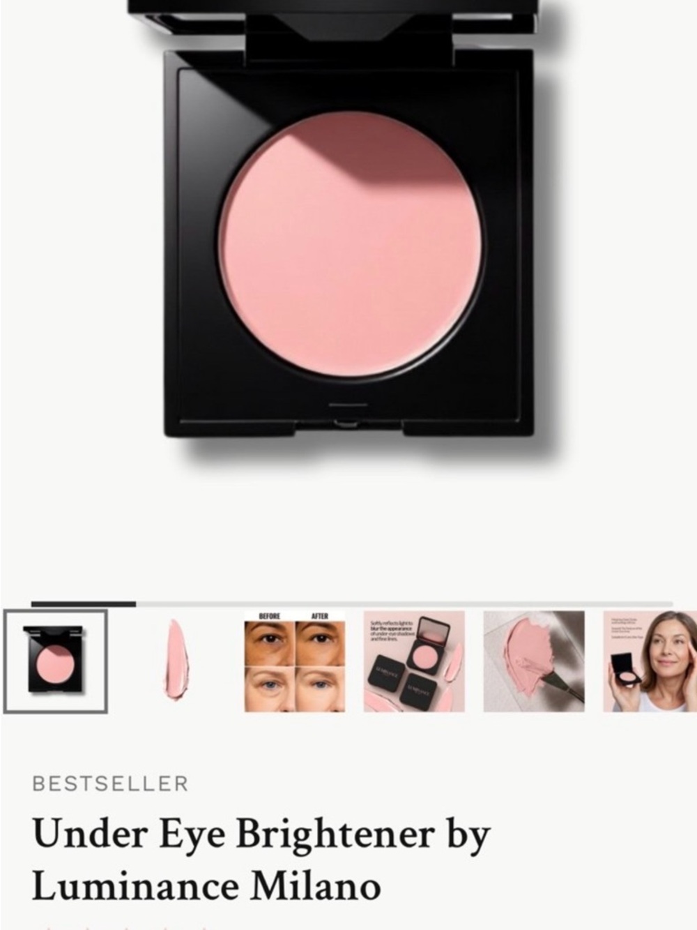 Luminance Milano Under Eye Brightener — Soft Pink Under-Eye Corrector